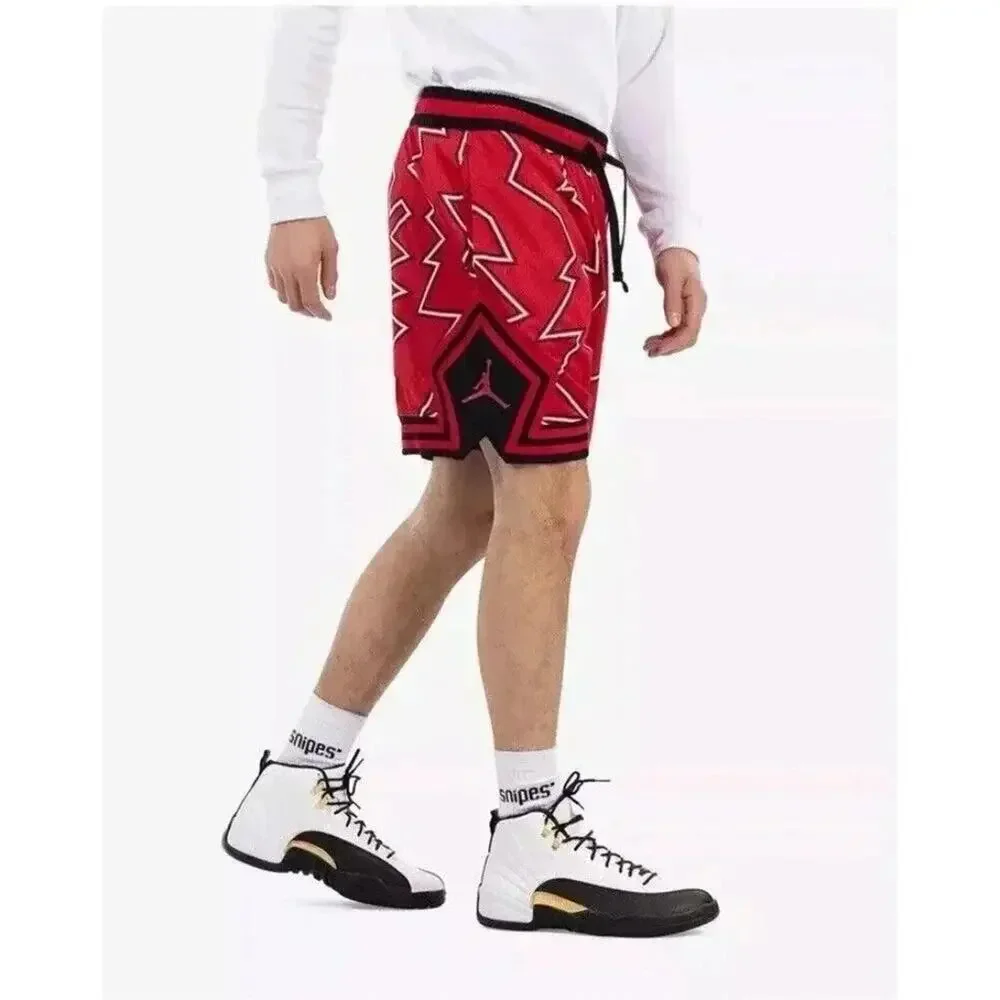 Nike Air Jordan Jumpman AOP Mesh Shorts Red Black XL